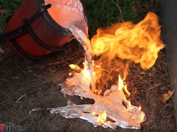 ¿Qué pasa si echas aluminio fundido sobre un nido de avispas? ¿Qué pasa si echas aluminio fundido sobre un nido de avispas?