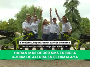 Pedaladas contra el cáncer de mama en el Annapurna: el increíble reto de cinco mujeres Pedaladas contra el cáncer de mama en el Annapurna: el increíble reto de cinco mujeres
