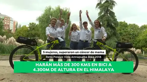 Pedaladas contra el cáncer de mama en el Annapurna: el increíble reto de cinco mujeres Pedaladas contra el cáncer de mama en el Annapurna: el increíble reto de cinco mujeres