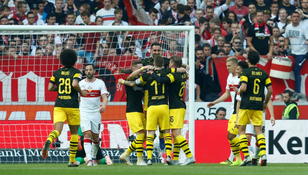 El Borussia Dortmund celebra un gol