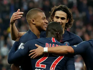 El PSG celebra un gol El PSG celebra un gol