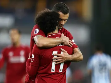 Salah celebra un gol Salah celebra un gol