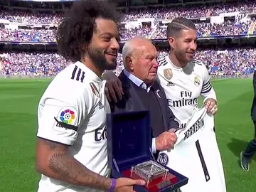 Agustín Herrerín, homenajeado por el Real Madrid Agustín Herrerín, homenajeado por el Real Madrid