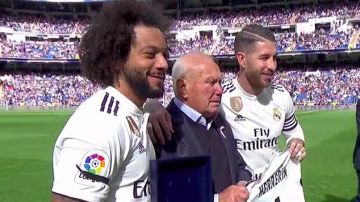 Agustín Herrerín, homenajeado por el Real Madrid