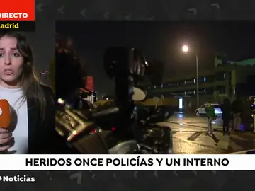 Once policías acaban heridos durante un intento de fuga en el CIE de Aluche Once policías acaban heridos durante un intento de fuga en el CIE de Aluche
