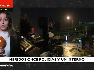 Once policías acaban heridos durante un intento de fuga en el CIE de Aluche Once policías acaban heridos durante un intento de fuga en el CIE de Aluche