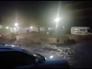 Las fuertes lluvias causan estragos en Campillos, Málaga