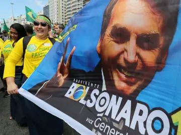 Manifestación a favor de Jair Bolsonaro en Río de Janeiro Manifestación a favor de Jair Bolsonaro en Río de Janeiro