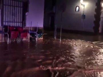 Intensas lluvias en Antequera, Málaga