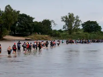 Caravanas de migrantes centroamericanos que cruzan estos días Guatemala y México con destino a Estados Unidos Caravanas de migrantes centroamericanos que cruzan estos días Guatemala y México con destino a Estados Unidos
