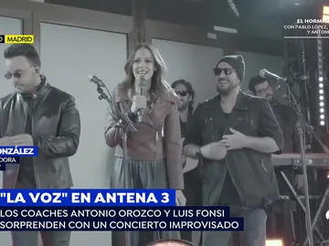 Evento musical sorpresa de 'La Voz'. Evento musical sorpresa de 'La Voz'.