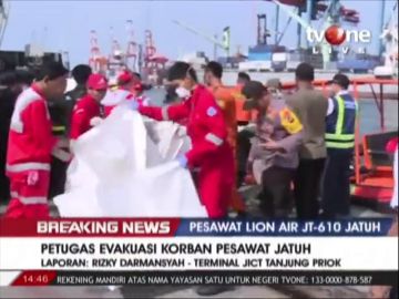  Hallan cadáveres entre los restos del avión de Lion Air estrellado frente a la isla indonesia de Sumatra