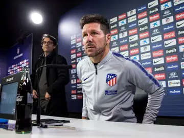 Simeone, en rueda de prensa Simeone, en rueda de prensa