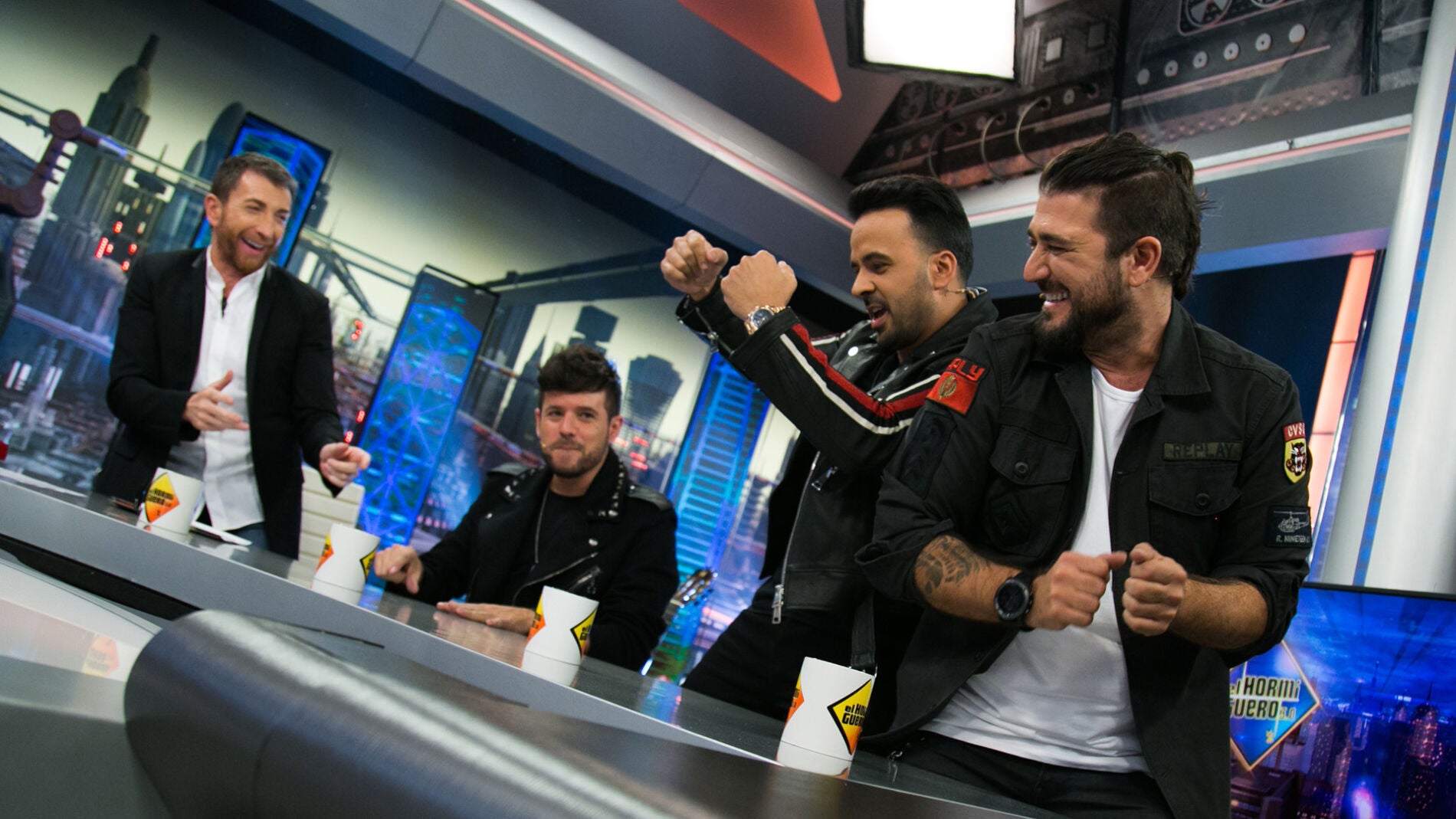 Pablo Motos, impresionado con la visita de Luis Fonsi, Antonio Orozco y Pablo L&oacute;pez a 'El Hormiguero 3.0'