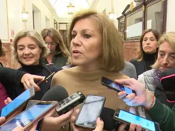 Cospedal, sobre sus conversaciones con Villarejo: "La única diferencia es que algunos han mentido y otros no hemos mentido nunca" Cospedal, sobre sus conversaciones con Villarejo: "La única diferencia es que algunos han mentido y otros no hemos mentido nunca"