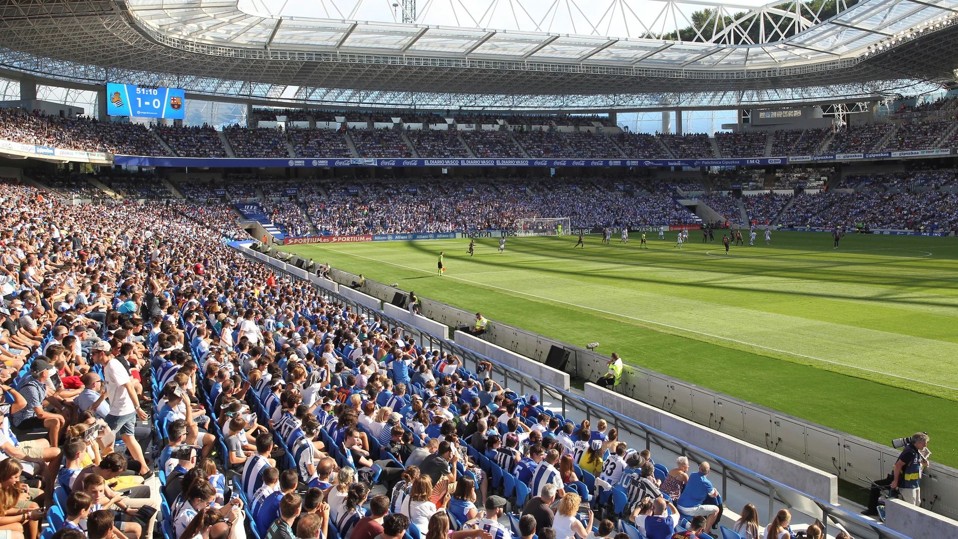 Vista del estadio de Anoeta Vista del estadio de Anoeta