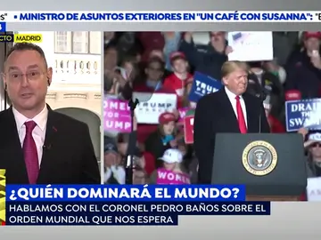Pedro Baños desvela quién dominará el mundo en su nuevo libro 'El dominio mundial': "El enfrentamiento entre los líderes actuales puede desembocar en una nueva guerra" Pedro Baños desvela quién dominará el mundo en su nuevo libro 'El dominio mundial': "El enfrentamiento entre los líderes actuales puede desembocar en una nueva guerra"