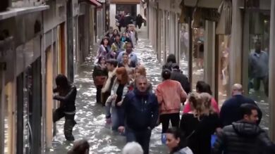 Venecia, inundada: las lluvias torrenciales dejan al menos doce muertos en Italia