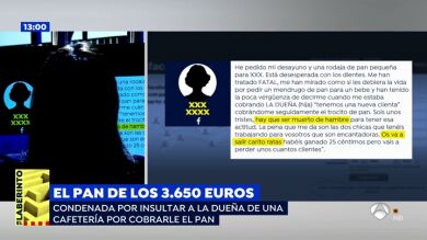 Condenada a pagar 3.640 euros por una rebanada de pan que pidió para su bebé en una cafetería