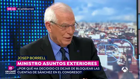 Josep Borrell en 'un café con Susanna' Josep Borrell en 'un café con Susanna'