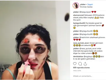 Intento de maquillaje de zombie Intento de maquillaje de zombie