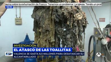 Retirar del alcantarillado las toallitas que tiramos por el baño le cuesta a Valencia 8,5 millones de euros al año