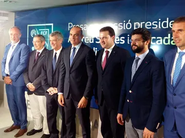 Andreu Subies, junto a Ángel María Villar Andreu Subies, junto a Ángel María Villar