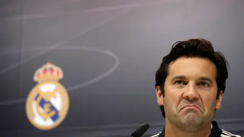 Solari, en su primera rueda de prensa como técnico del primer equipo del Real Madrid Solari, en su primera rueda de prensa como técnico del primer equipo del Real Madrid