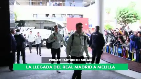 Locura en Melilla con la llegada del Real Madrid de Solari Locura en Melilla con la llegada del Real Madrid de Solari