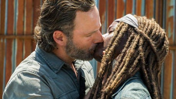 Rick y Michonne en 'The Walking Dead'