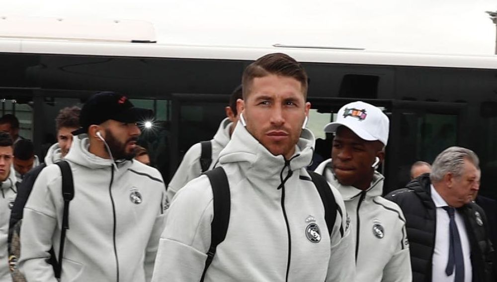Ramos escribe un mensaje motivacional antes del partido de copa del rey contra el melilla