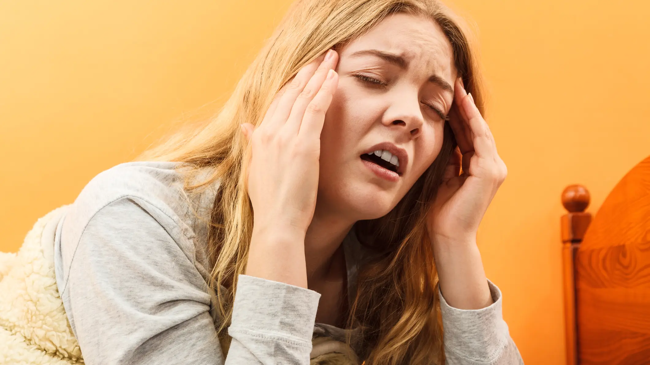 Mujer con resaca