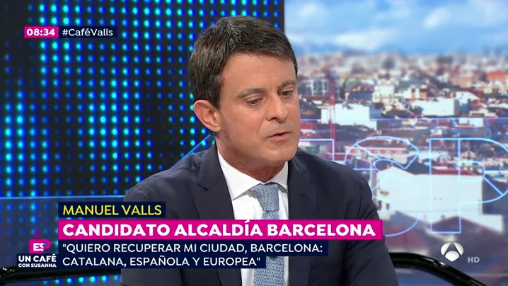 Manuel Valls en Espejo Público VÍDEO: Manuel Valls, candidato a la alcaldía de Barcelona