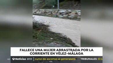 Muere una mujer tras ser arrastrada por la corriente de un río en Vélez-Málaga