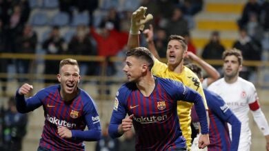 Lenglet da la victoria al Barcelona ante la Cultural Leonesa en un mal partido de los de Valverde