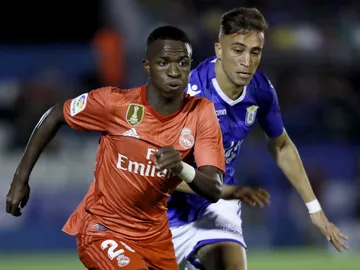Vinicius, durante un partido con el Real Madrid Vinicius, durante un partido con el Real Madrid