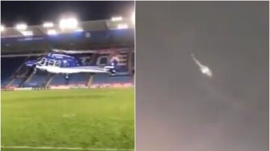 Sale a la luz el vídeo del accidente mortal del helicóptero del dueño del Leicester visto desde dentro del estadio