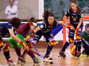 La selección española femenina de hockey patines