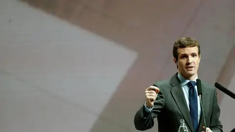 El presidente del PP, Pablo Casado El presidente del PP, Pablo Casado, en un acto