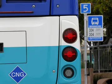 Parada de autobús en Estados Unidos Parada de autobús en Estados Unidos