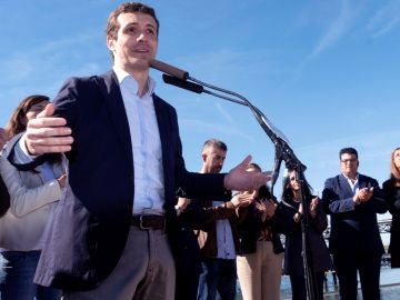 El presidente del PP, Pablo Casado