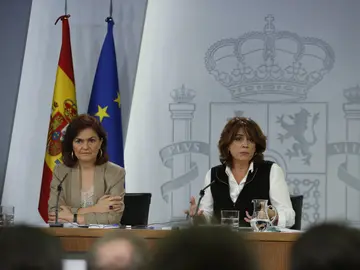 La vicepresidenta del Gobierno, Carmen Calvo La vicepresidenta del Gobierno, Carmen Calvo