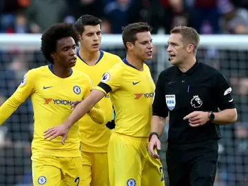 El árbitro Craig Pawson, durante el Burnley vs Chelsea El árbitro Craig Pawson, durante el Burnley vs Chelsea