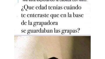 Las grapas se guardaban en la grapadora