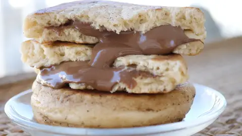 Bollitos rellenos de Nutella. Blanditos y cremosos.