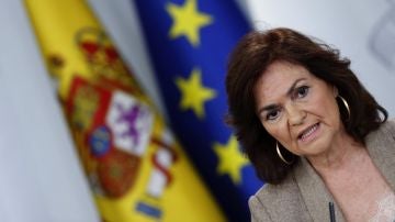 La vicepresidenta del Gobierno, Carmen Calvo La vicepresidenta del Gobierno, Carmen Calvo