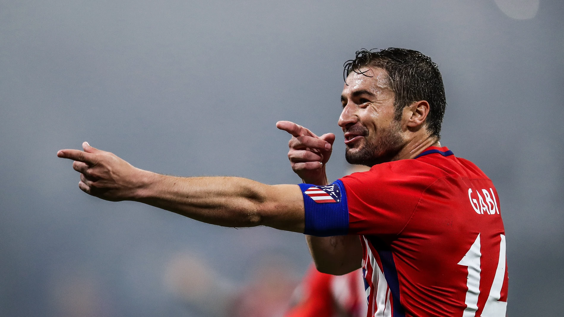 Gabi celebra un gol con el Atlético de Madrid Gabi celebra un gol con el Atlético de Madrid
