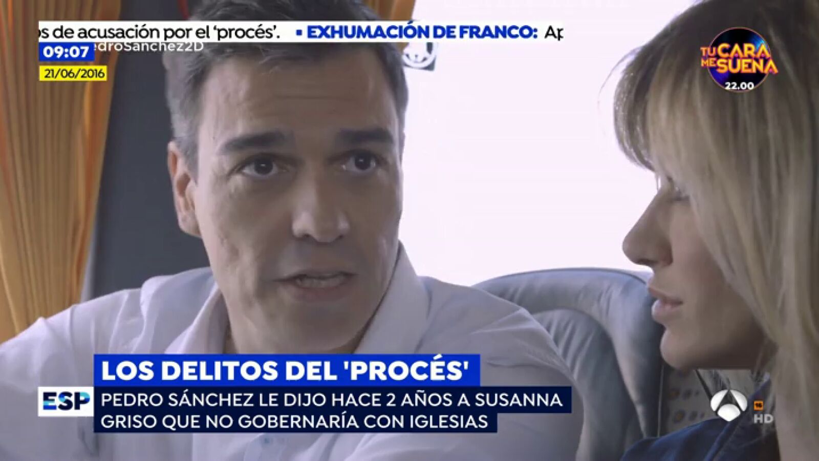 El cambio de opinión de Pedro Sánchez, en apenas 5 meses, en relación a los delitos de rebelión y sedición