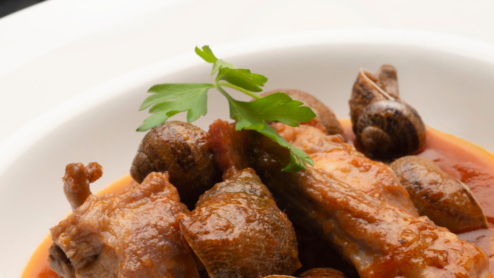 Conejo con caracoles a la riojana