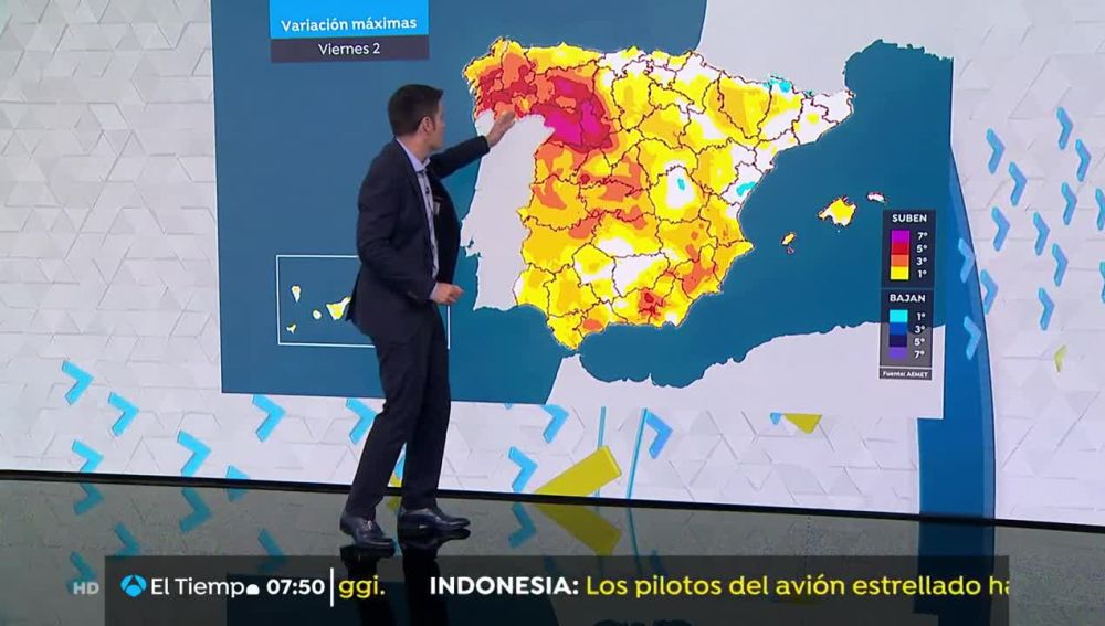 Temperaturas en ascenso en buena parte de la Península, más acusado en la meseta Norte